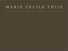 Tablet Screenshot of mariececilethijs.com